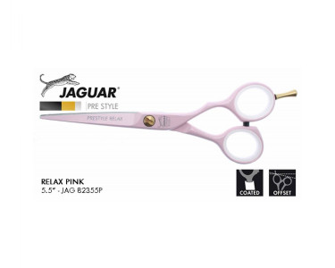 Jaguar Pre Style Relax  5.5" scissor in Pink.
